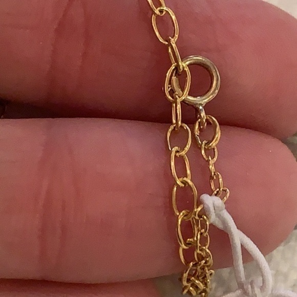 31bits 14k gold filled paper wrap beads delicate chain statement necklace - Picture 5 of 11